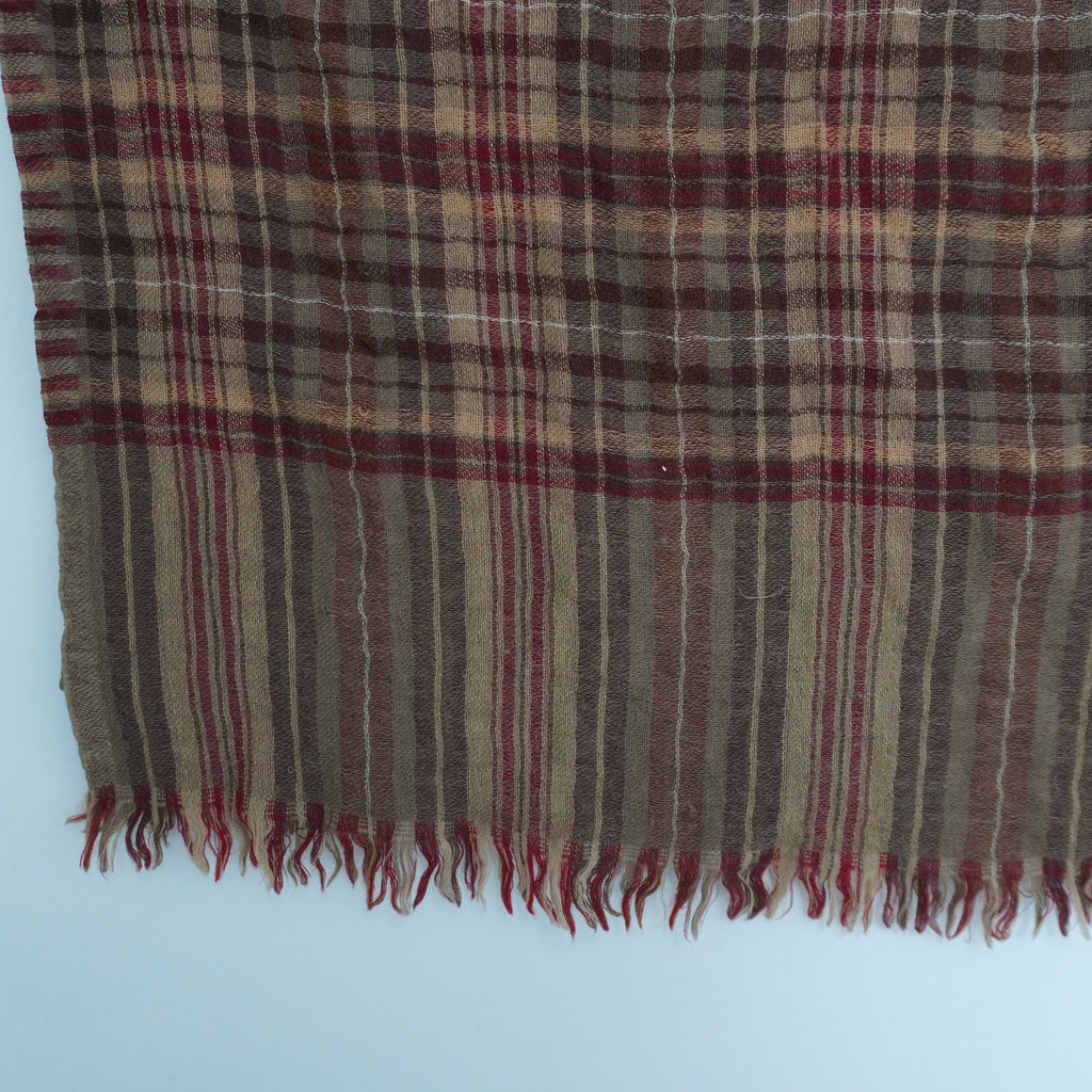 Pre-owned Women's Brown Scarf by Sin Marka - Size 50x190, Very Good Condition