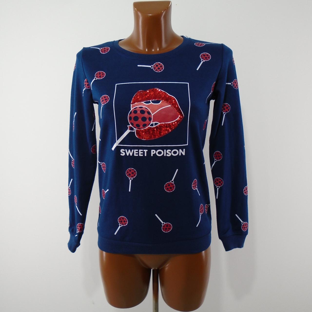 Women's Sweatshirt Sweet Poison. Dark blue. S. Used. Good