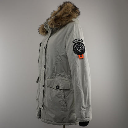 Women's Parka Superdry. Grey. L. Used. Good