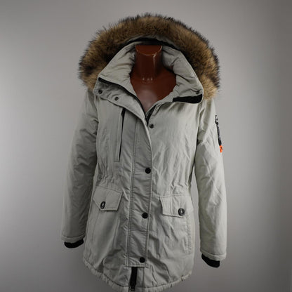 Women's Parka Superdry. Grey. L. Used. Good