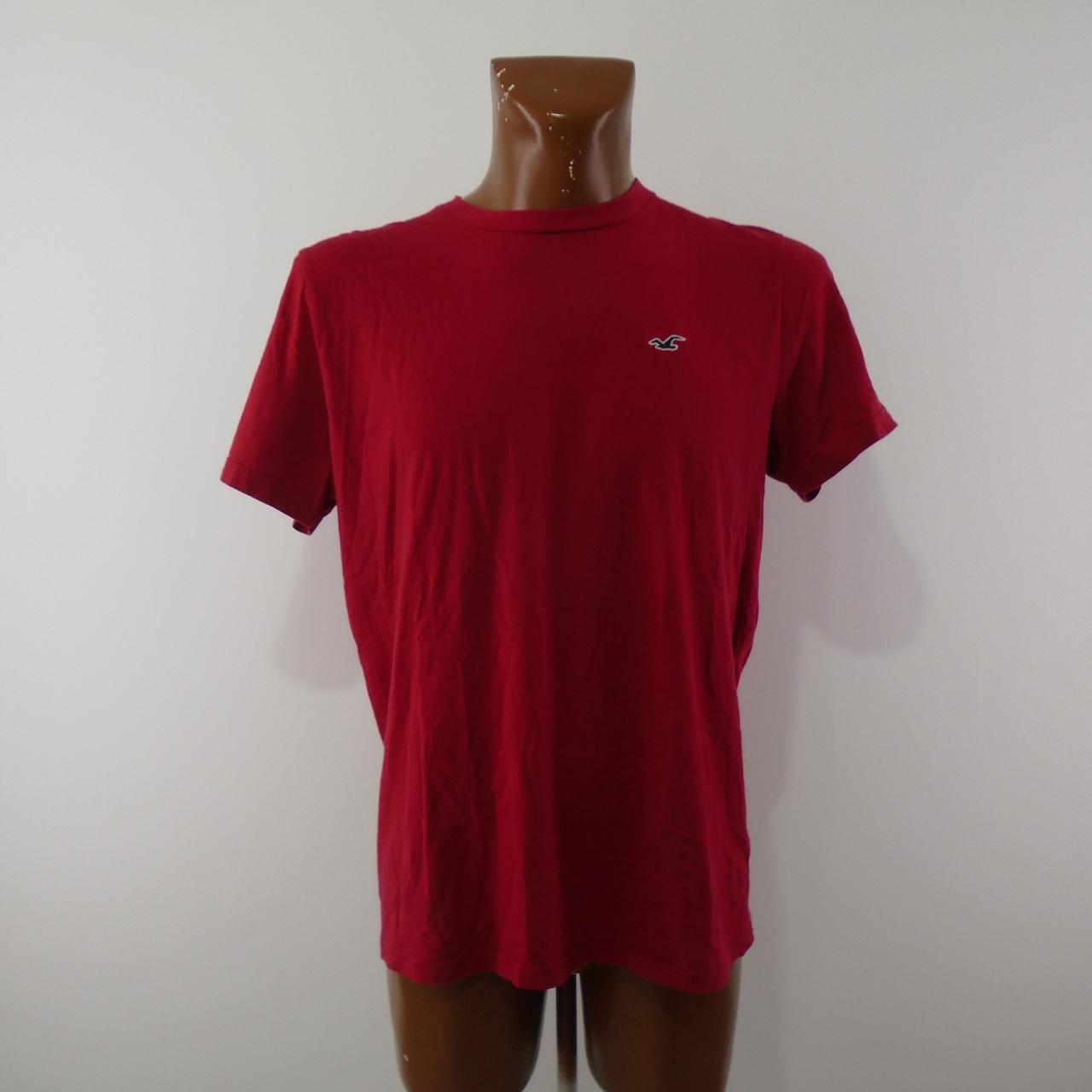 Camiseta Hombre Hollister. Rojo. L. Usado. Bien