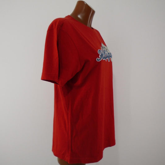Women's T-Shirt Tommy Hilfiger. Red. S. Used. Good