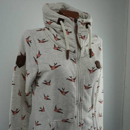 Women's Hoodie Naketano. Grey. L. Used. Good