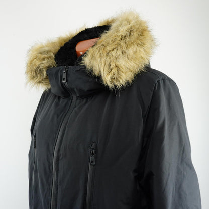 Women's Parka Zara. Black. XXL. Used. Good