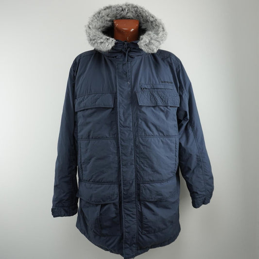 Parka de hombre quiksilver. Azul oscuro. XL. Usado. Satisfactorio