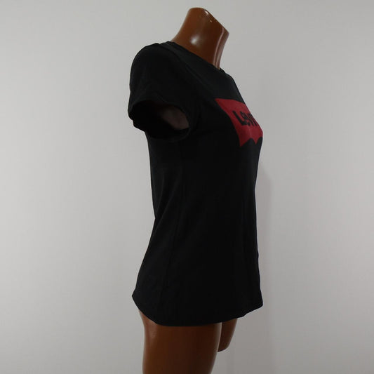 Women's T-Shirt levis. Black. S. Used. Satisfactory