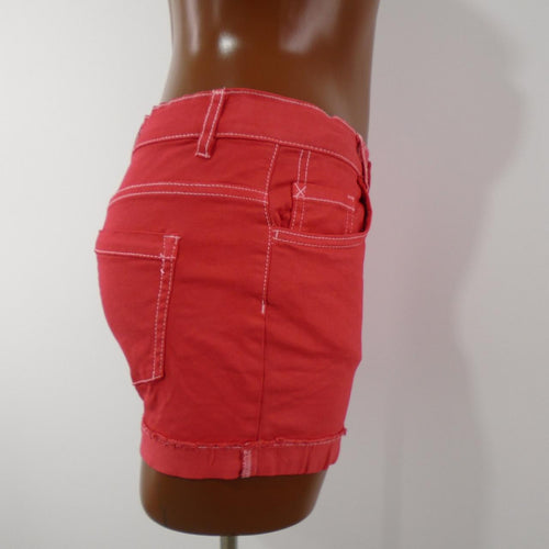 bermudas Denim mujer rojo talla S vista lateral
