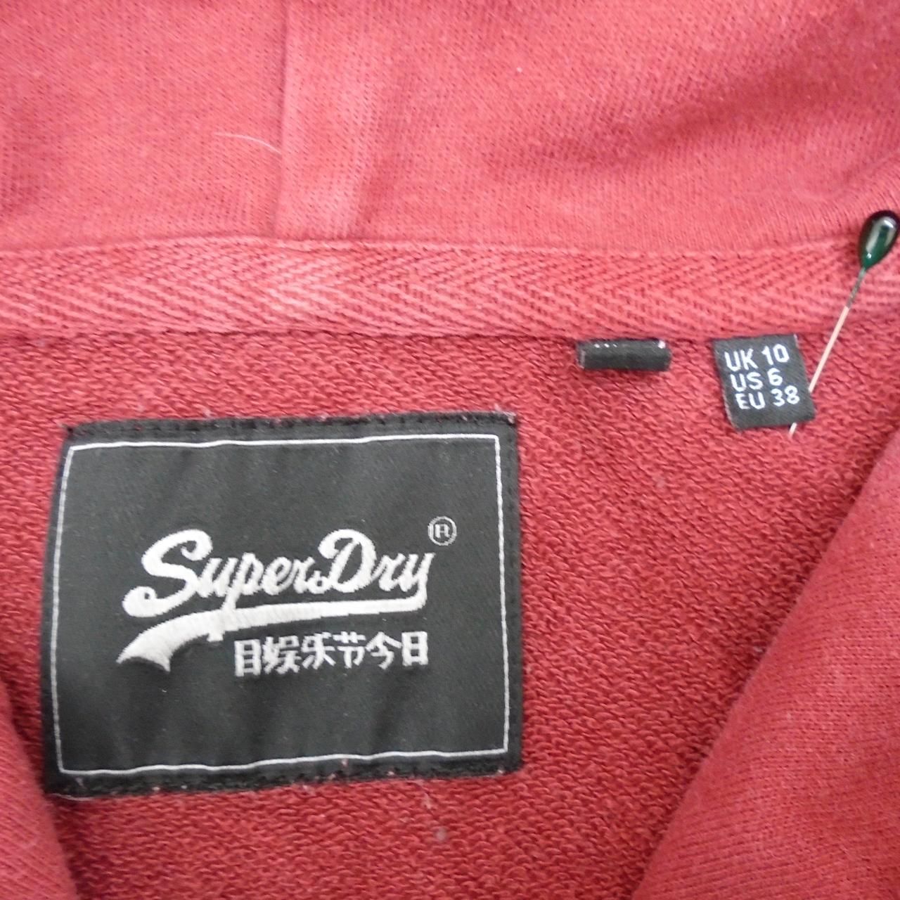 Women s Hoodie Superdry. Bordeaux. M. Used. Good Outlet Deja Vu