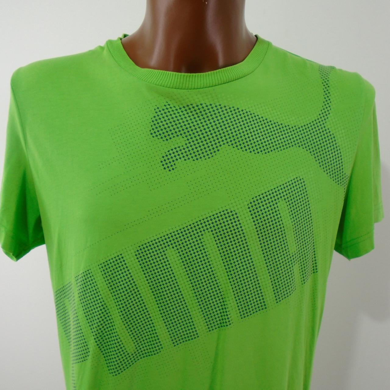 Men's T-Shirt Puma. Green. L. Used. Good
