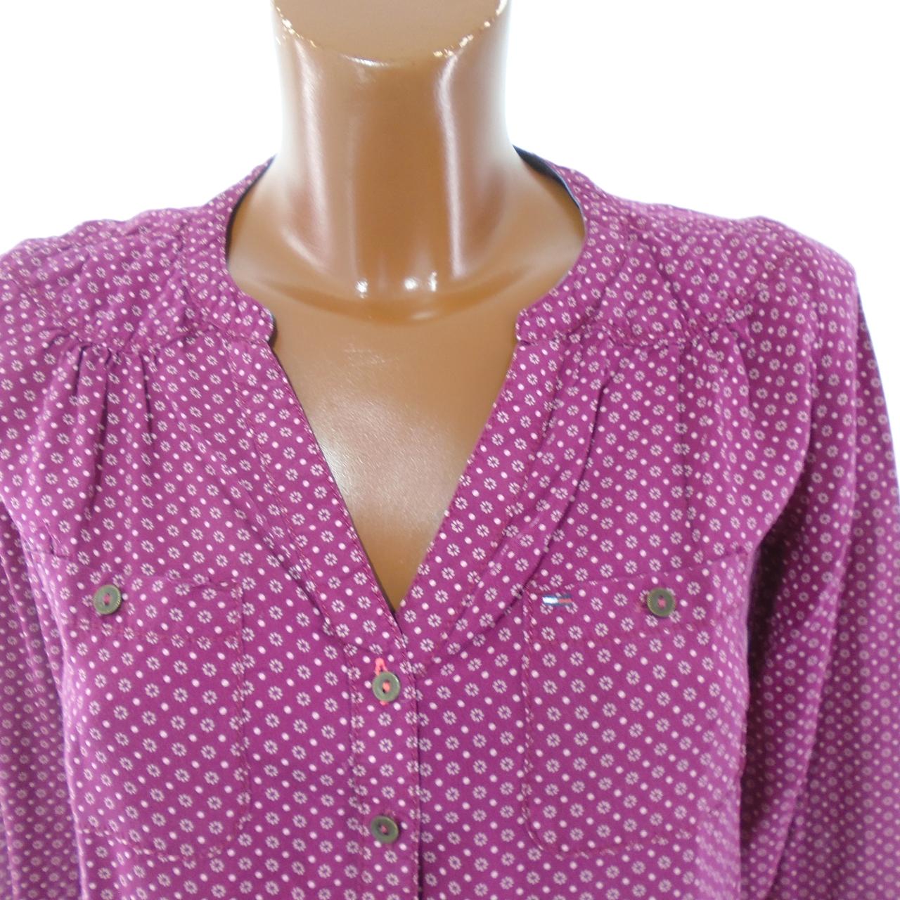 Women's Blouse Tommy Hilfiger. Bordeaux. XS. Used. Good