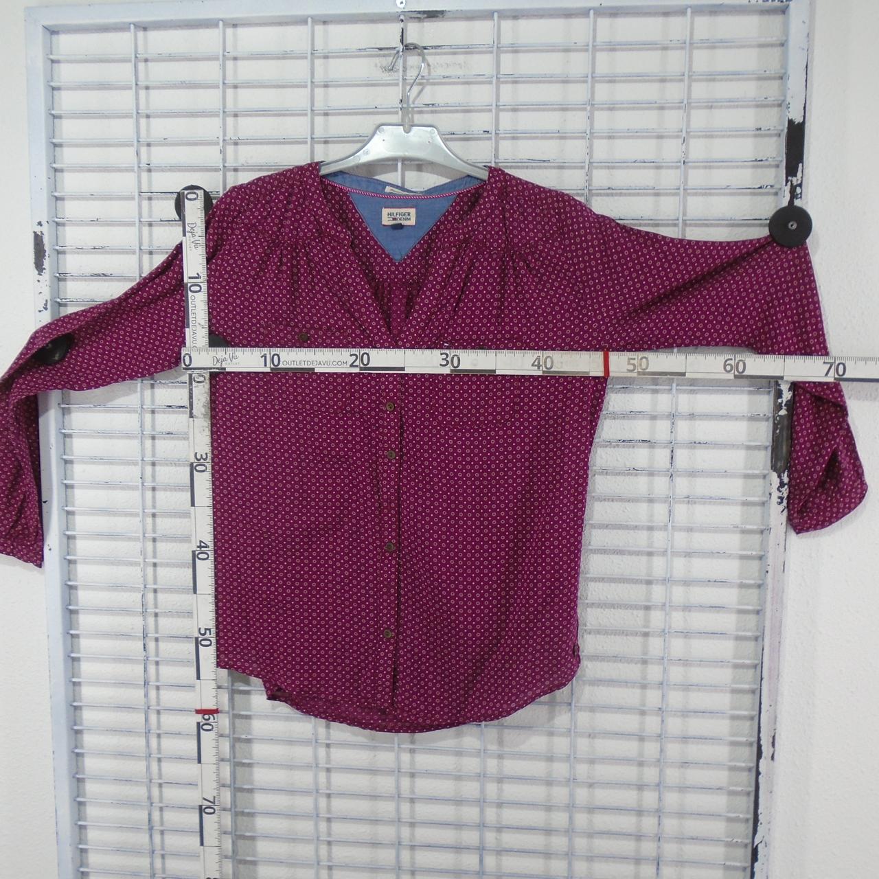 Women's Blouse Tommy Hilfiger. Bordeaux. XS. Used. Good
