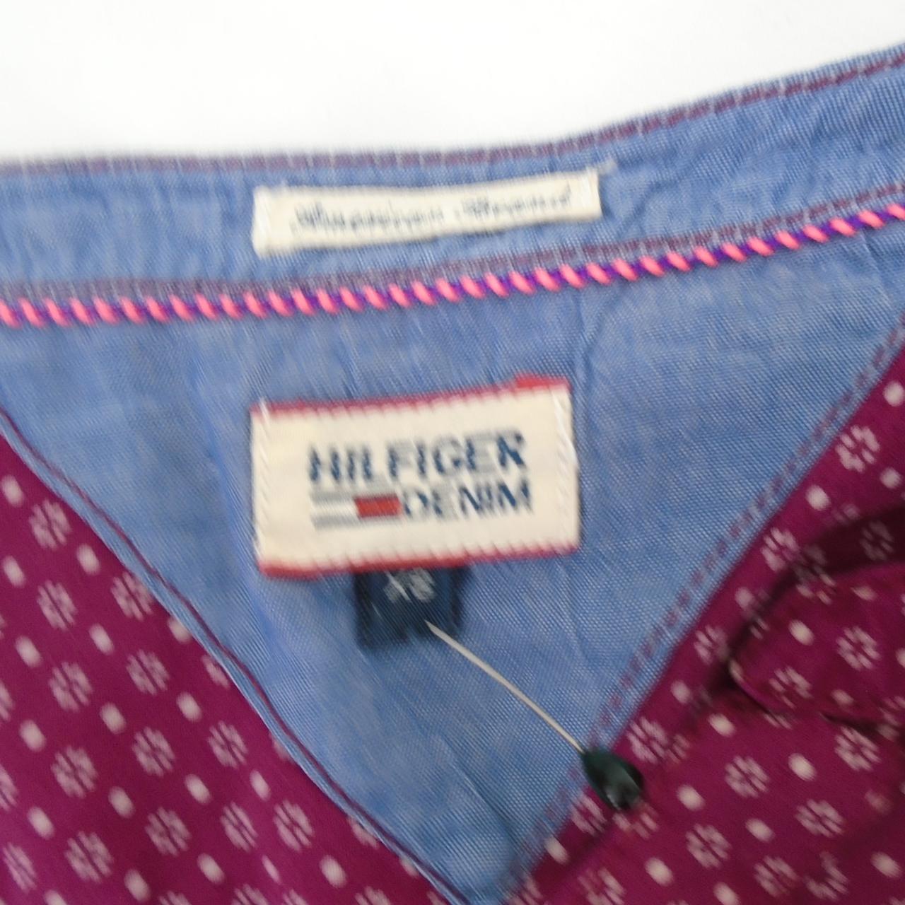 Women's Blouse Tommy Hilfiger. Bordeaux. XS. Used. Good