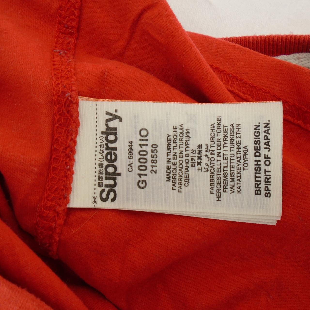 Women's T-Shirt Superdry. Red. M. Used. Good