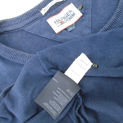 Men's T-Shirt Tommy Hilfiger. Dark blue. L. Used. Good