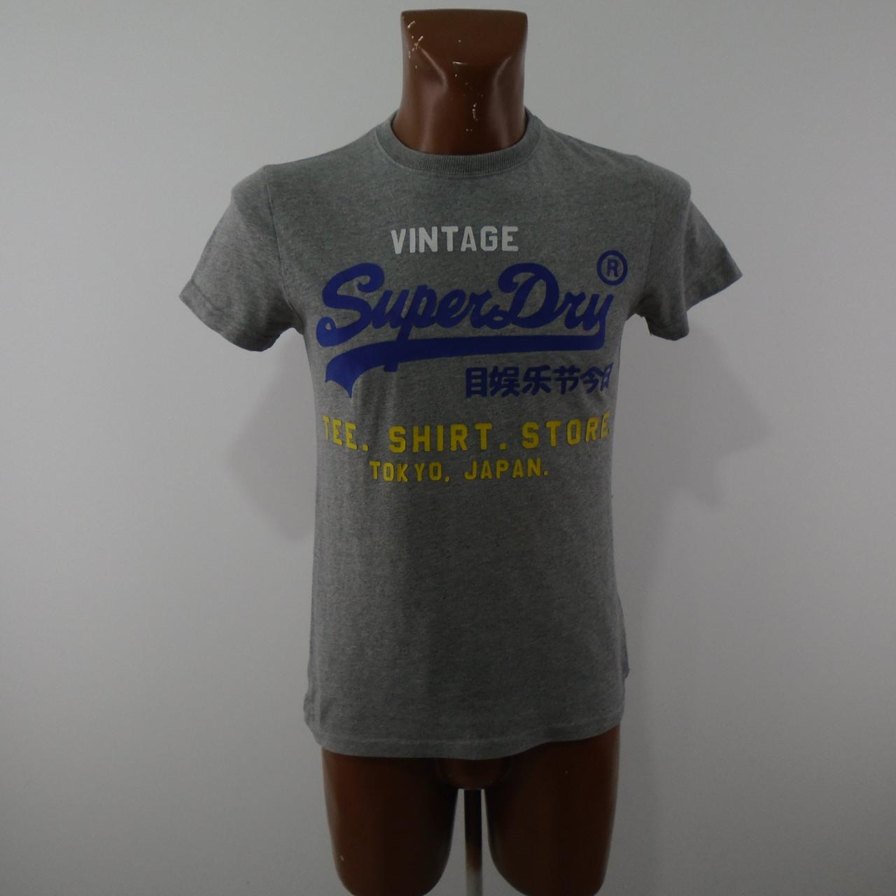 Camiseta Hombre Superdry Vintage. Gris. XS. Usado. Bien
