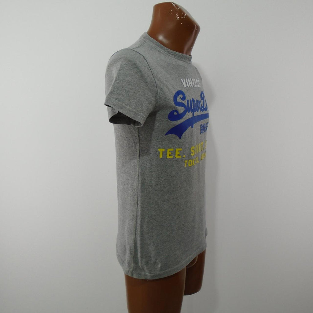 Camiseta Hombre Superdry Vintage. Gris. XS. Usado. Bien