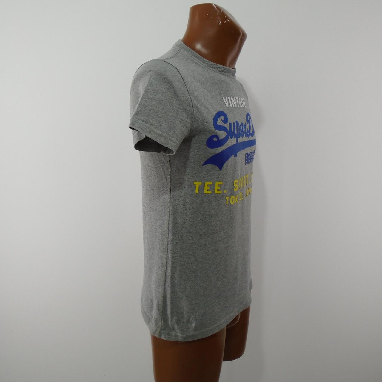 Men's T-Shirt Superdry Vintage. Grey. XS. Used. Good