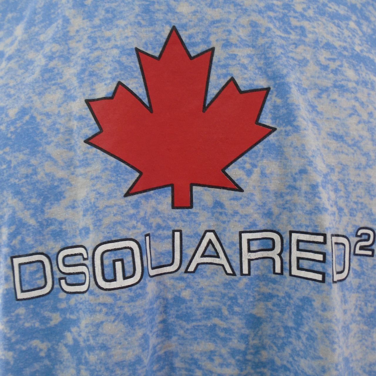 Men's T-Shirt Dsquared2. Blue. XXL. Used. Good
