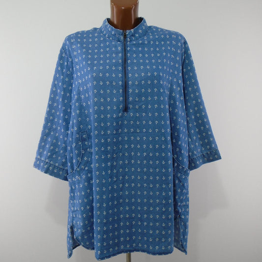 Women's Shirt Ulla Popken. Blue. XXL. Used. Very good