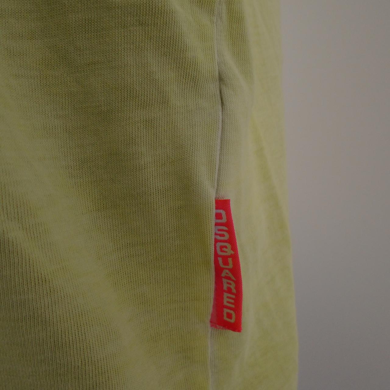 Men's T-Shirt Dsquared2. Yellow. XL. Used. Good