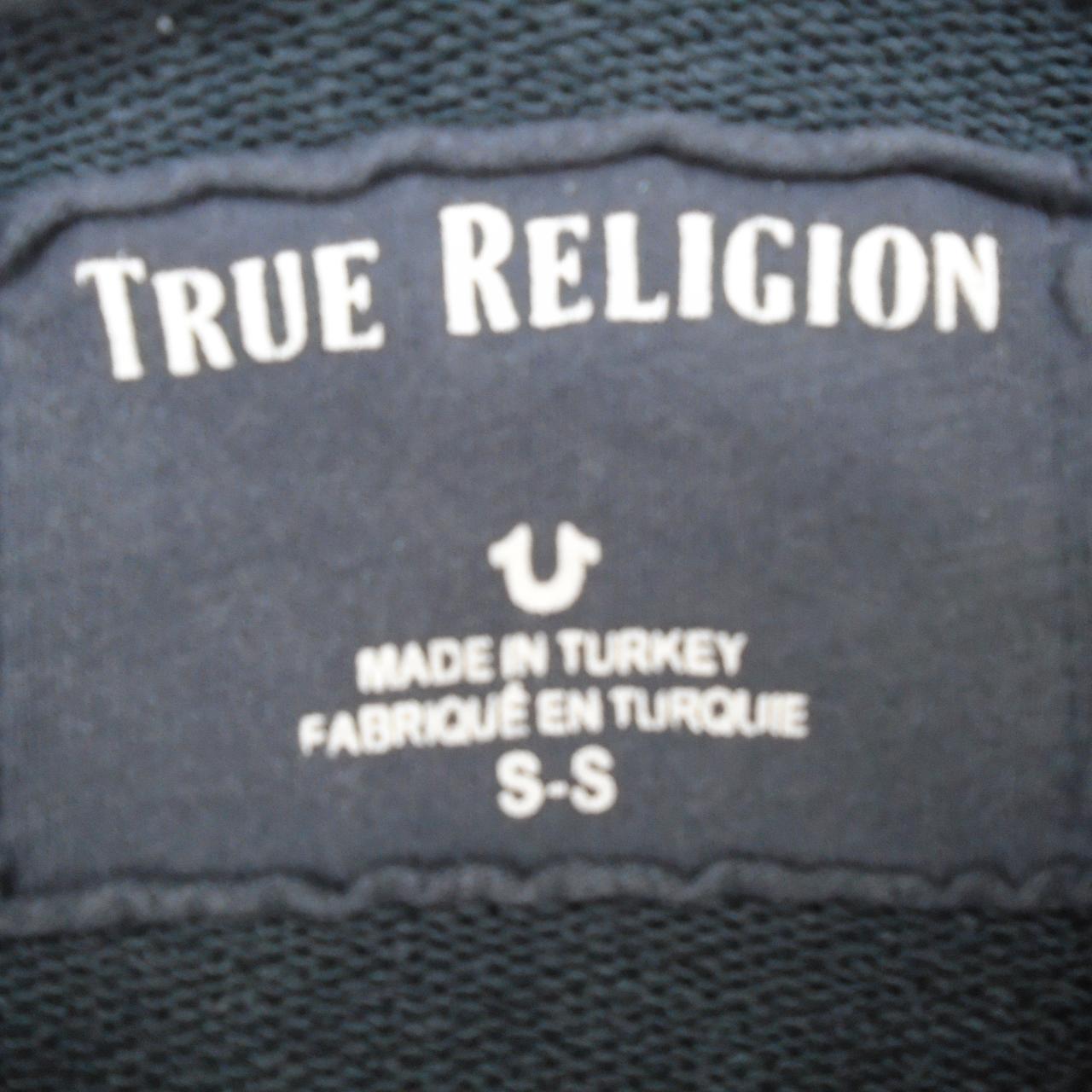 Sudadera con capucha para hombre True Religion. Gris. S. Usado. Bien