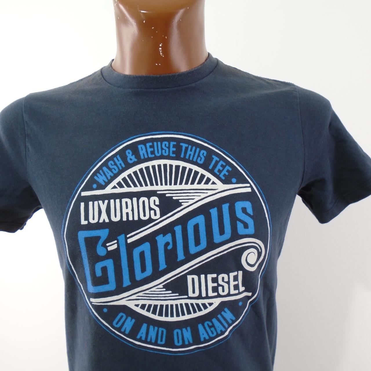 Men's T-Shirt Diesel. Dark blue. M. Used. Good