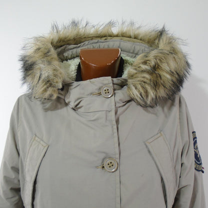 Women's Parka Superdry. Grey. M. Used. Good