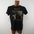 Men's T-Shirt Deus Maximus. Black. L. Used. good