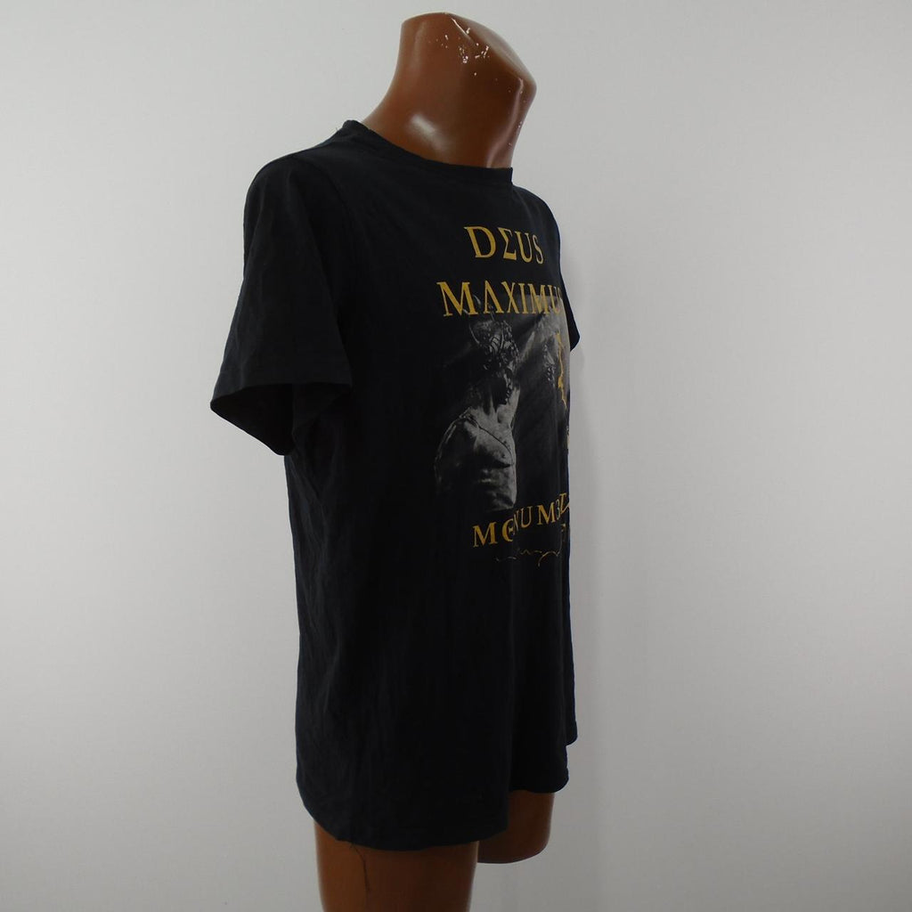 Men's T-Shirt Deus Maximus. Black. L. Used. Good
