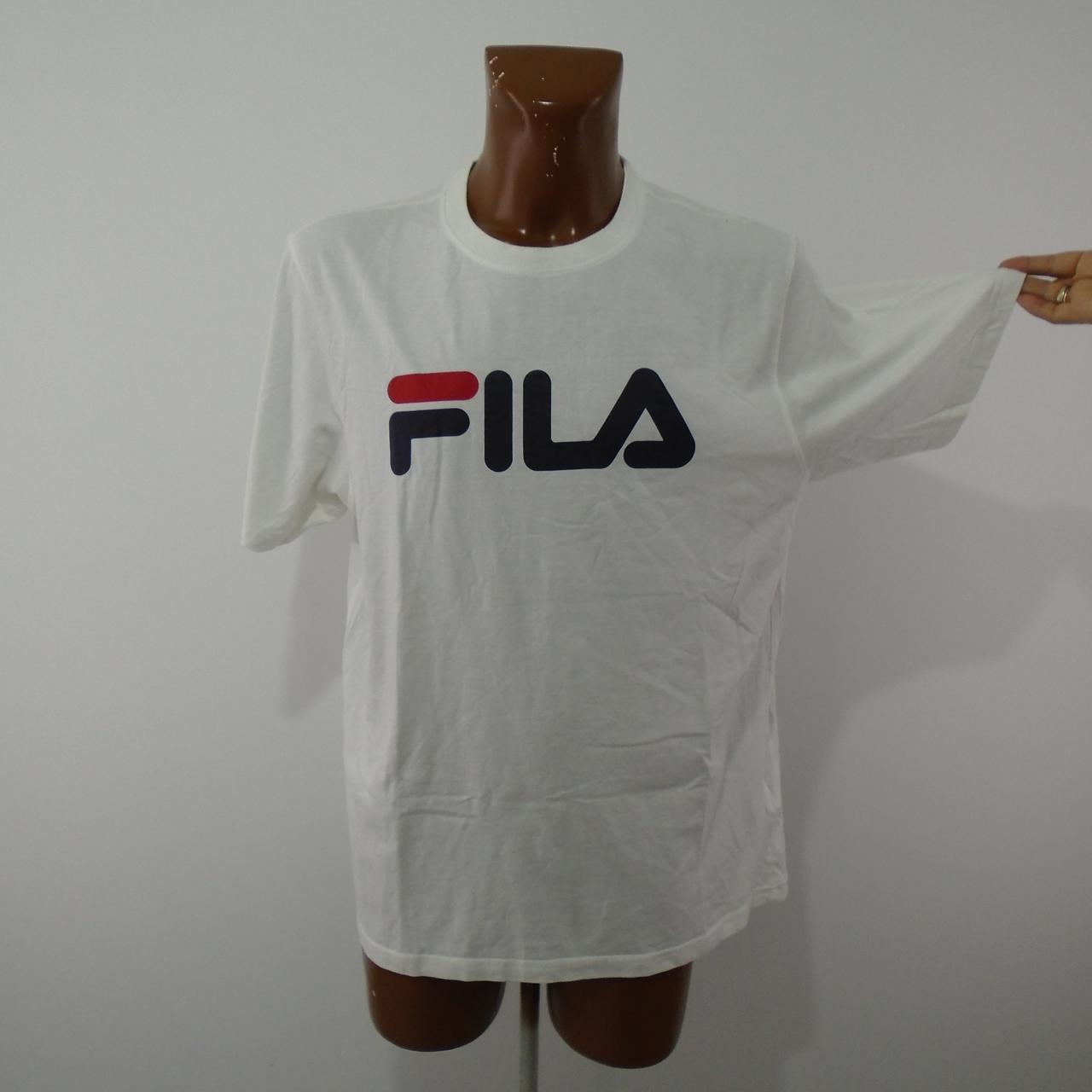 Men's T-Shirt fila. White. XXL. Used. Good