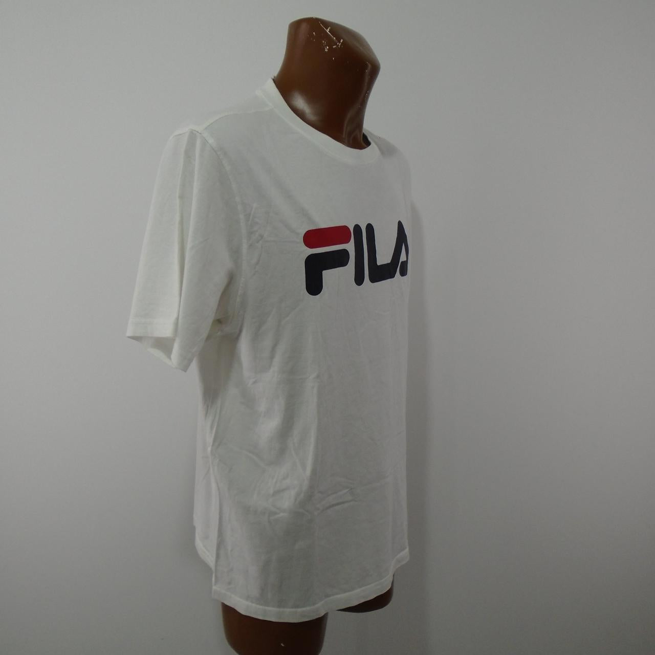 Men's T-Shirt fila. White. XXL. Used. Good