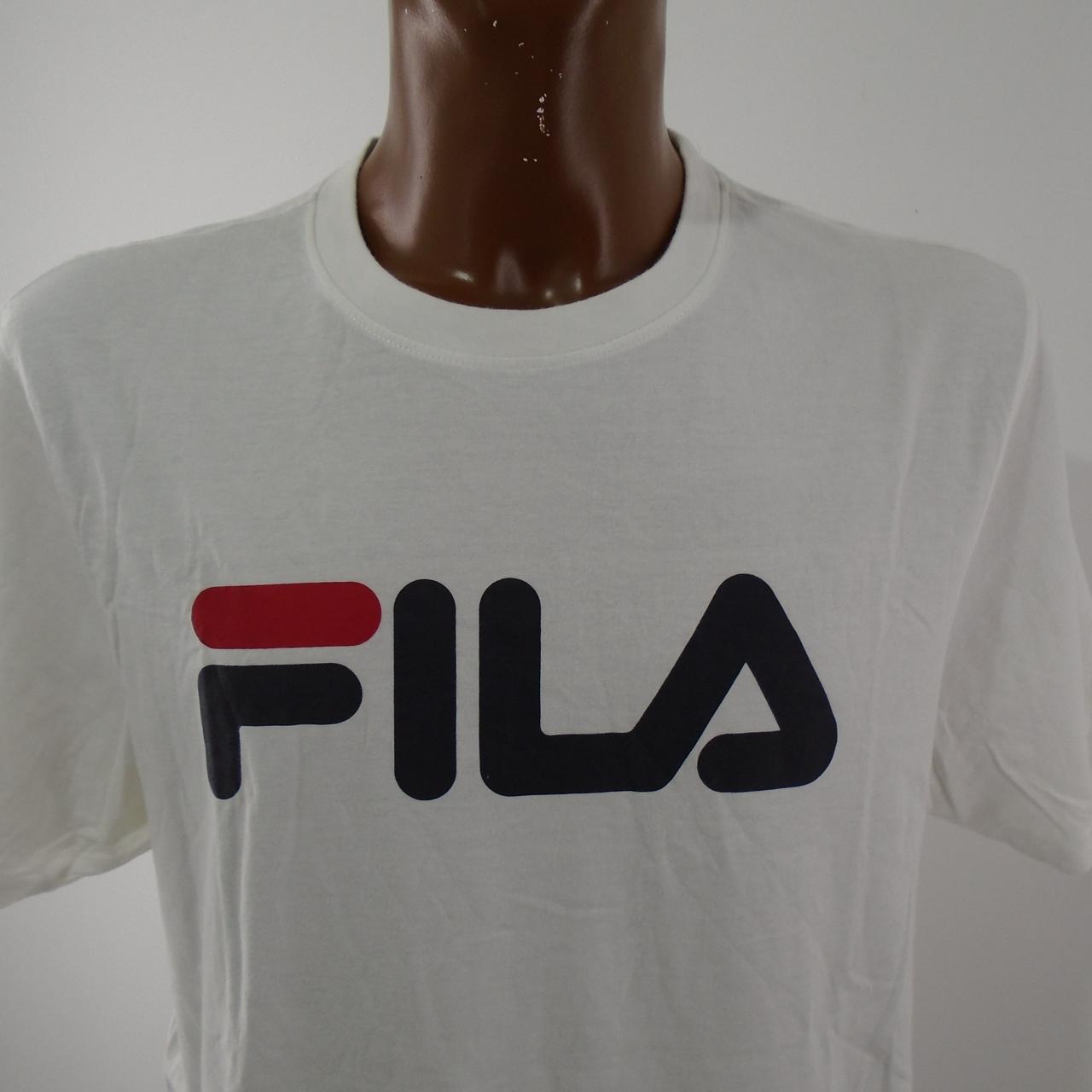Men's T-Shirt fila. White. XXL. Used. Good