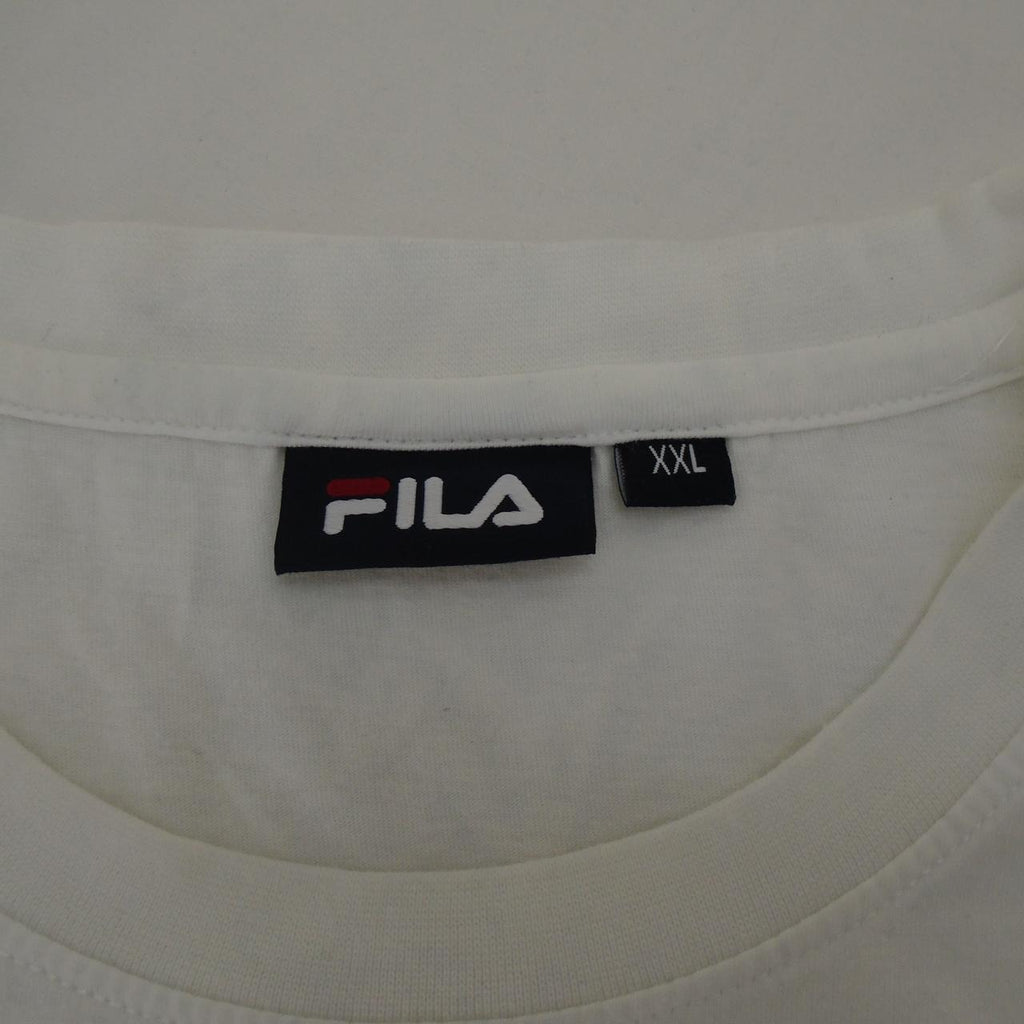 Men's T-Shirt fila. White. XXL. Used. Good