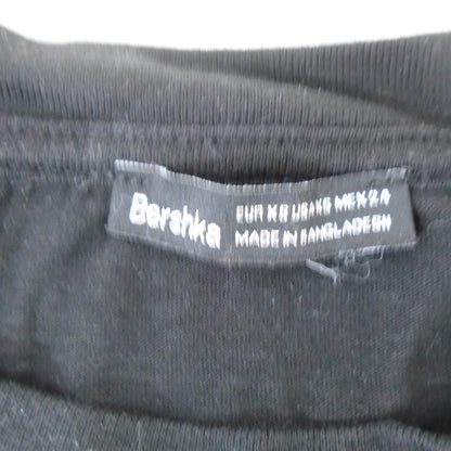 Women's T-Shirt Bershka. Black. S. Used. Good