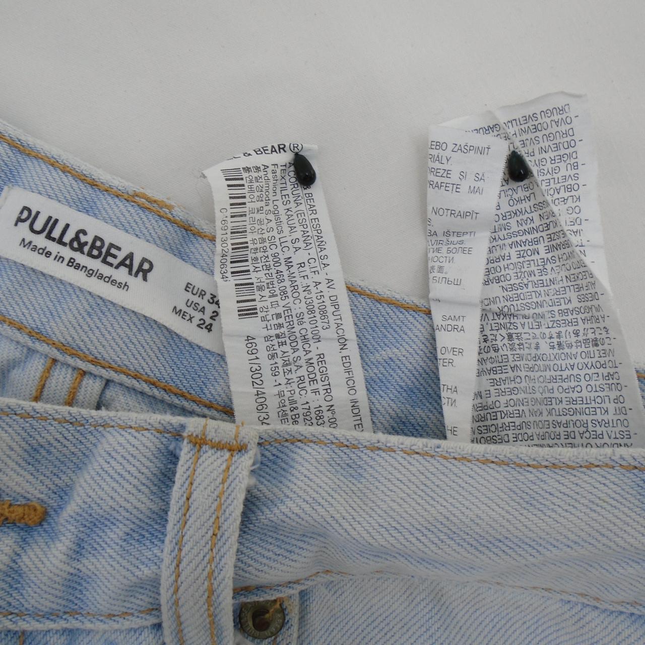 Pantalón Corto Mujer Pull &amp; Bear. Azul. XS. Usado. Bien