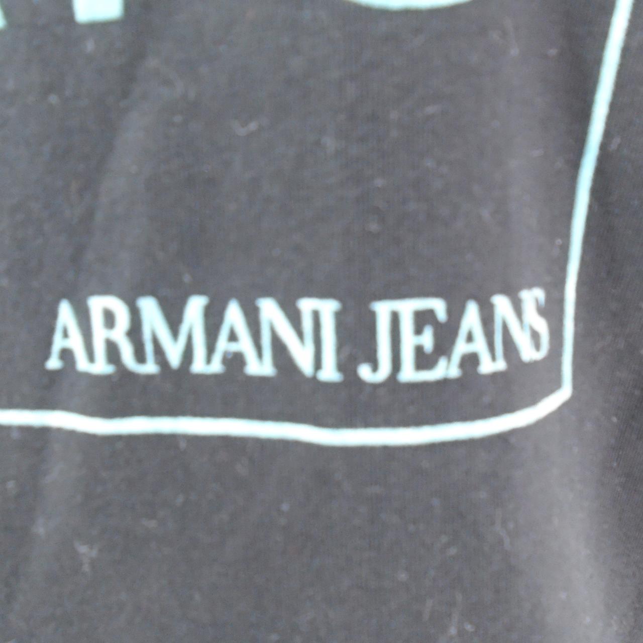 Women's T-Shirt Armani Jeans. Black. M. Used. Very good