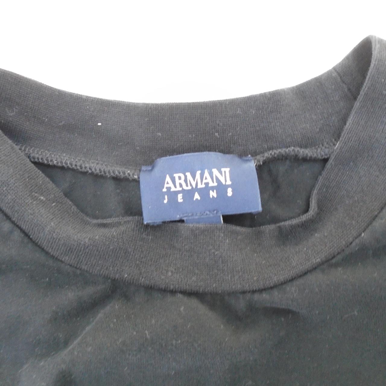 Women's T-Shirt Armani Jeans. Black. M. Used. Very good