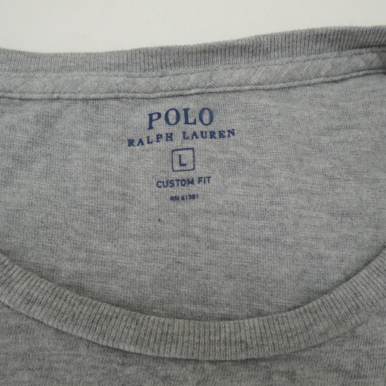 Men's T-Shirt Ralph Lauren. Grey. L. Used. Good