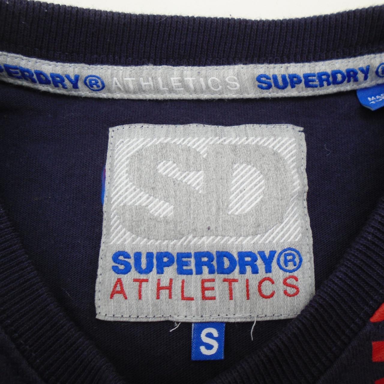 Men's T-Shirt Superdry. Dark blue. S. Used. Very good