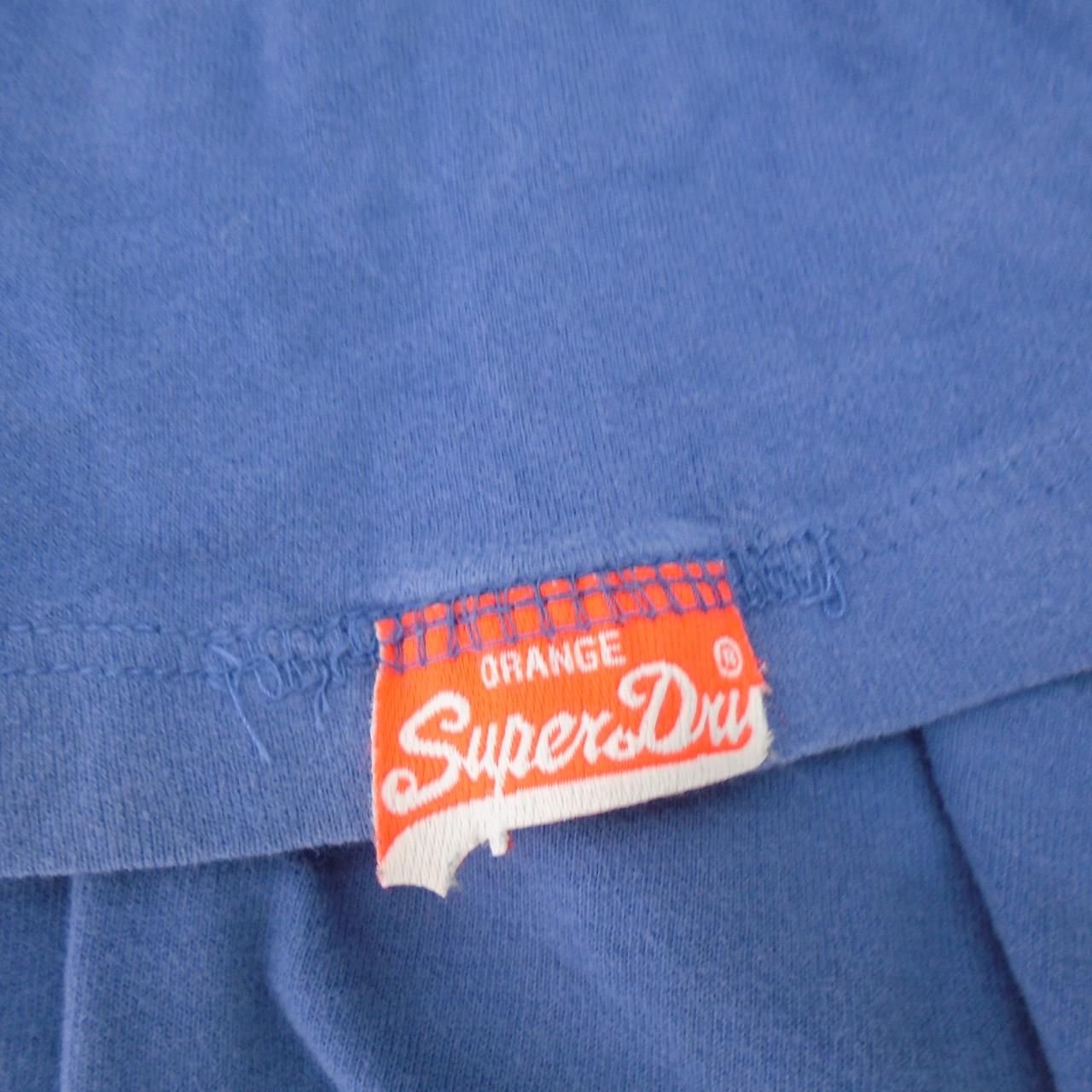 Men's T-Shirt Superdry. Blue. S. Used. Good