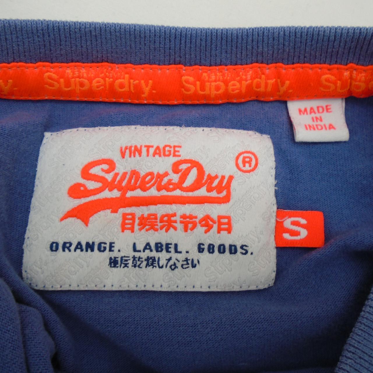 Men's T-Shirt Superdry. Blue. S. Used. Good