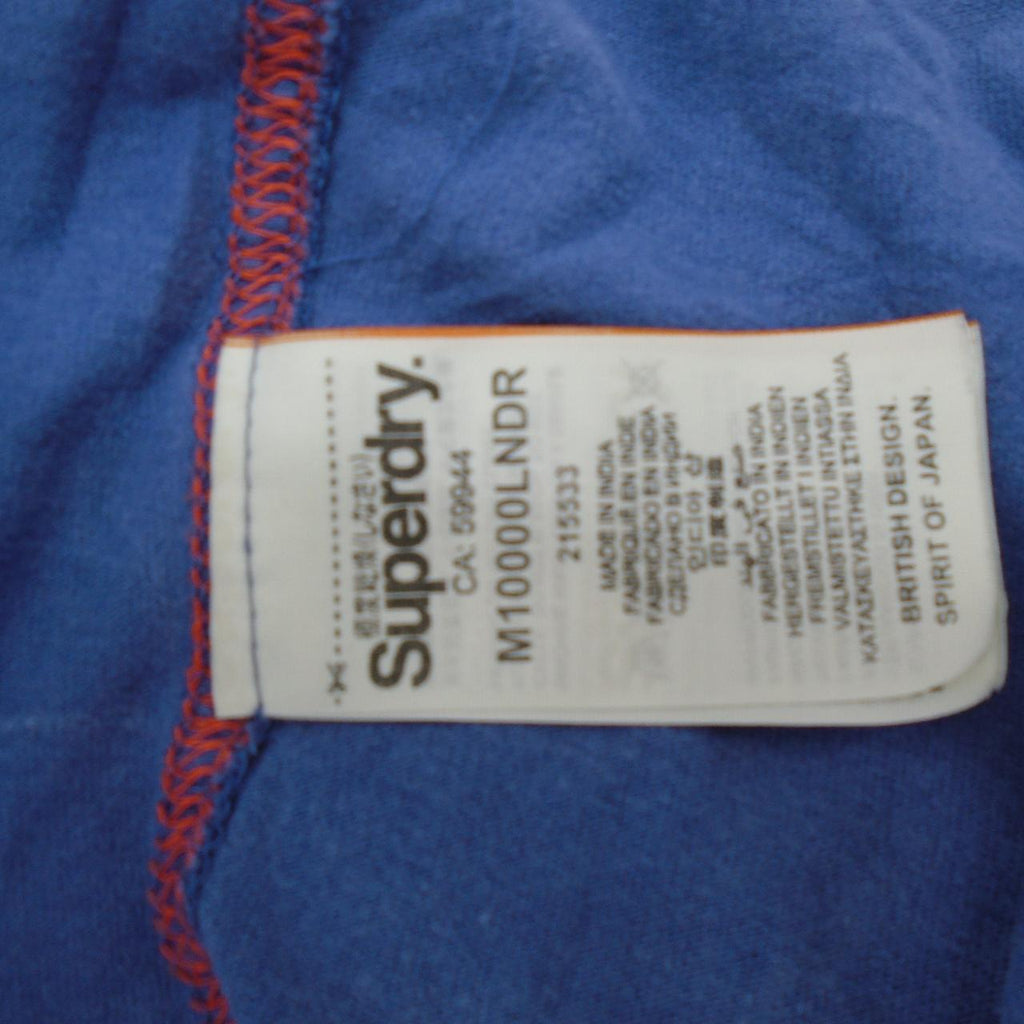 Men's T-Shirt Superdry. Blue. S. Used. Good
