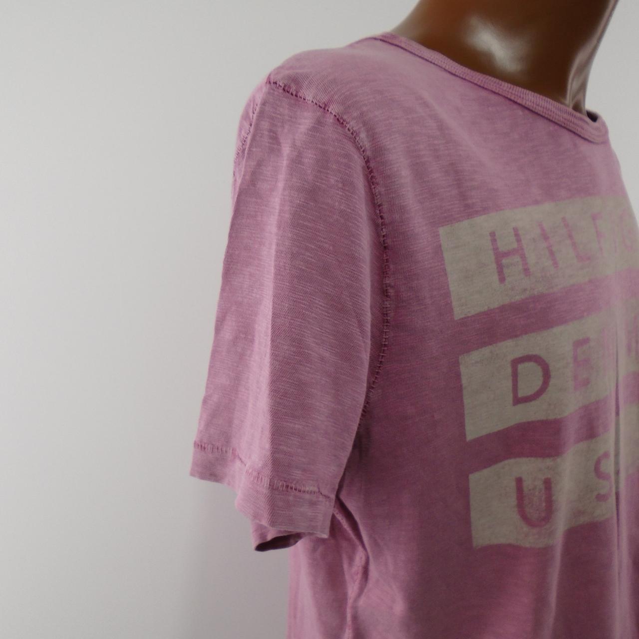 Men's T-Shirt Tommy Hilfiger. Pink. XL. Used. Good