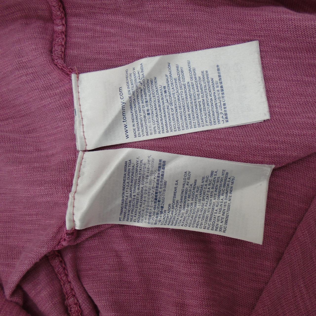 Men's T-Shirt Tommy Hilfiger. Pink. XL. Used. Good