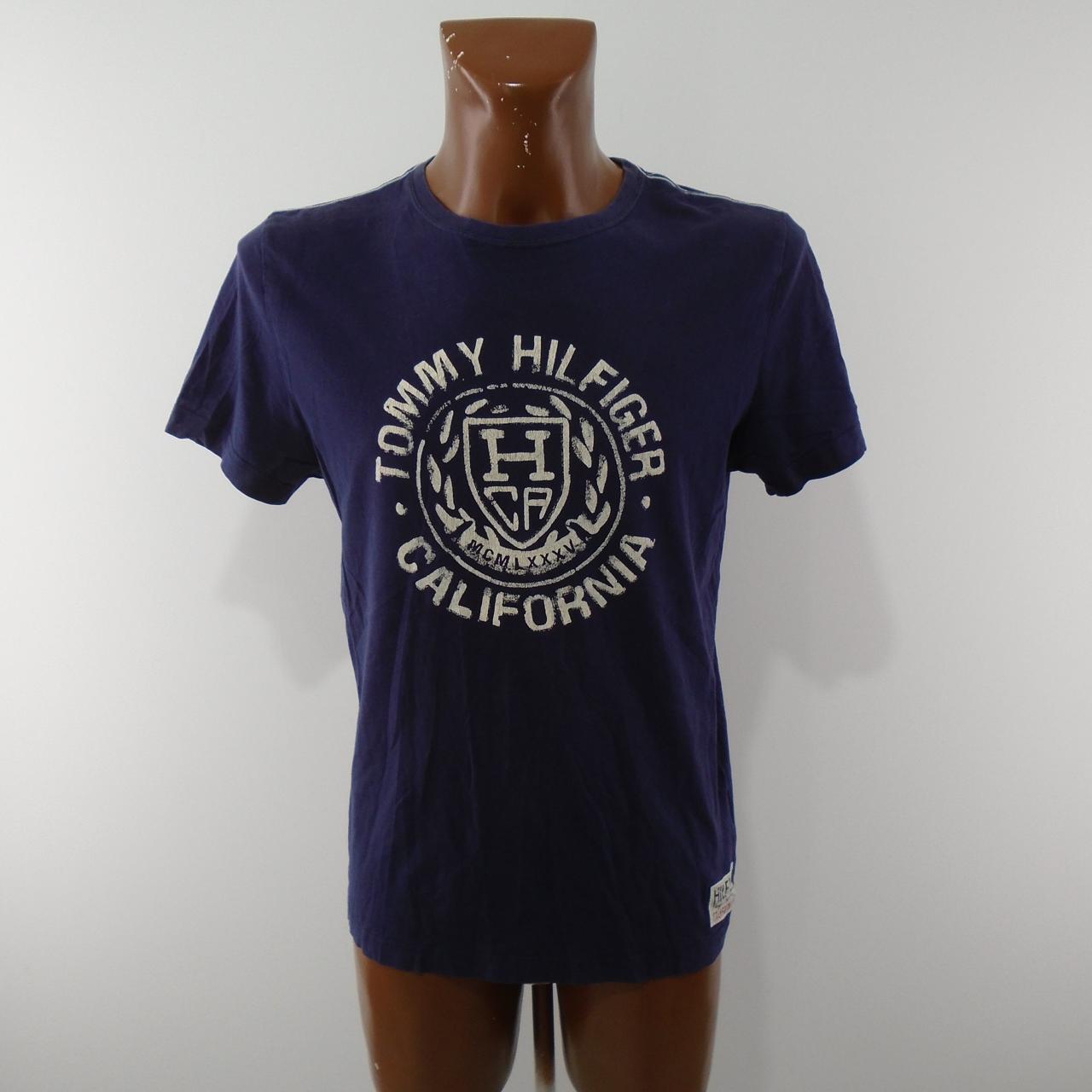 Men's T-Shirt Tommy Hilfiger. Dark blue. M. Used. Good