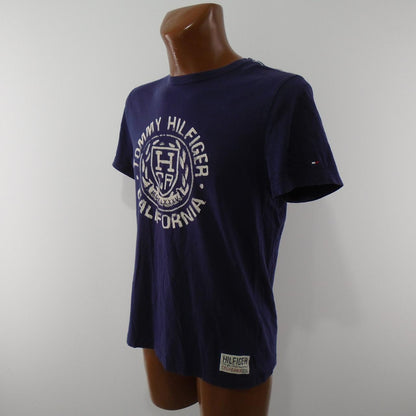 Men's T-Shirt Tommy Hilfiger. Dark blue. M. Used. Good