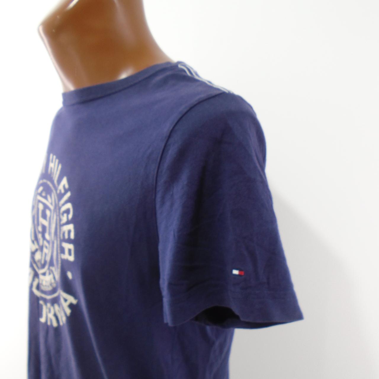 Men's T-Shirt Tommy Hilfiger. Dark blue. M. Used. Good