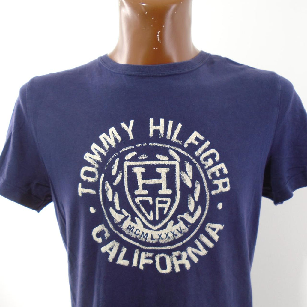 Men's T-Shirt Tommy Hilfiger. Dark blue. M. Used. Good