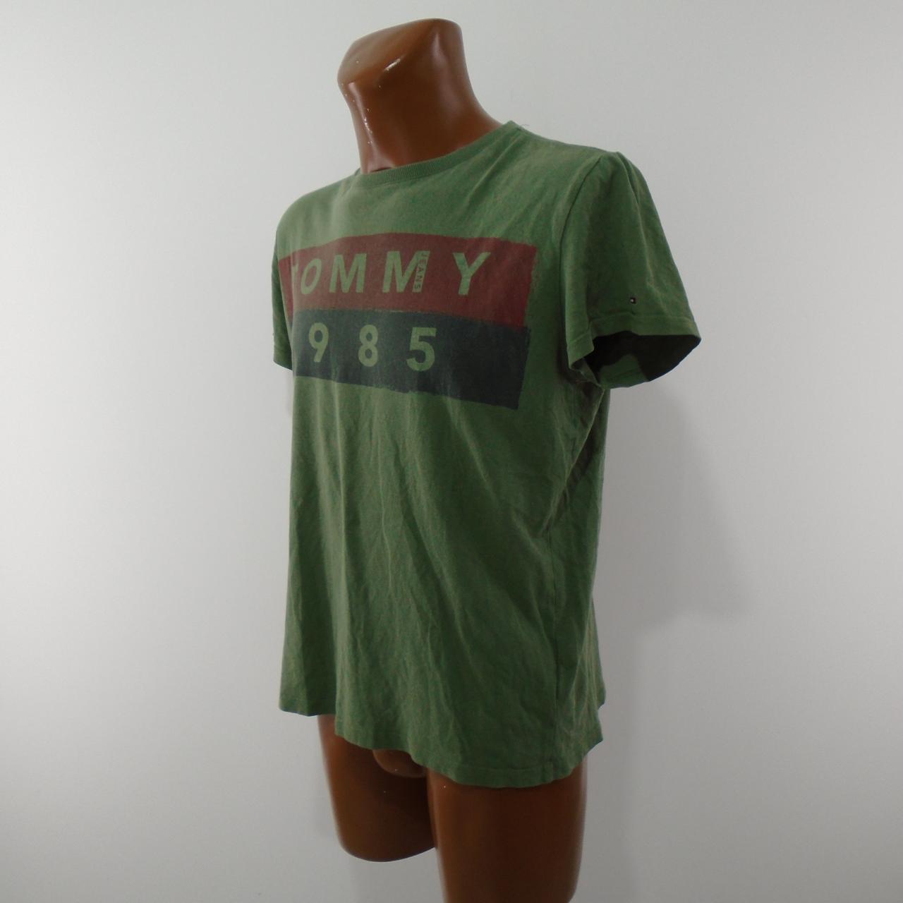 Men's T-Shirt Tommy Hilfiger. Khaki. L. Used. Good
