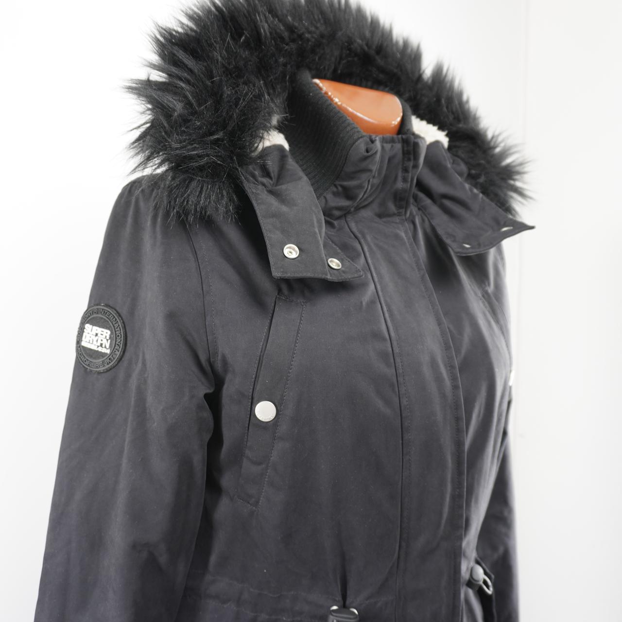 Women's Parka Superdry. Black. M. Used. Good